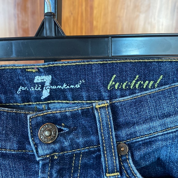 7 For All Mankind Size 25 Medium Wash Bootcut Jeans - Picture 4 of 6